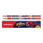 The Nataraj Spiderman Super Black Pencil - Pack of 10 packaging.