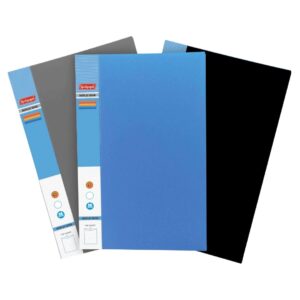 A Neelgagan Display Book open to a page showcasing documents in transparent pockets.