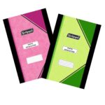 The spine and hard cover of the Neelgagan Gate Register, emphasizing its durability.