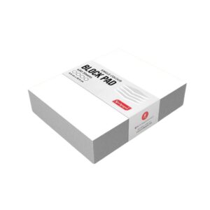 A stack of Neelgagan Paper Block Pads (White) emphasizing the volume of pages.