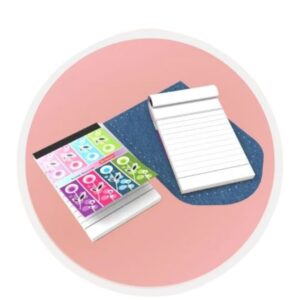 A stack of Neelgagan Pocket Reminders showcasing their compact size and various cloth-bound colors (if applicable).