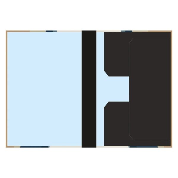 An open Portfolio File showing its large interior, ready for A2 documents.