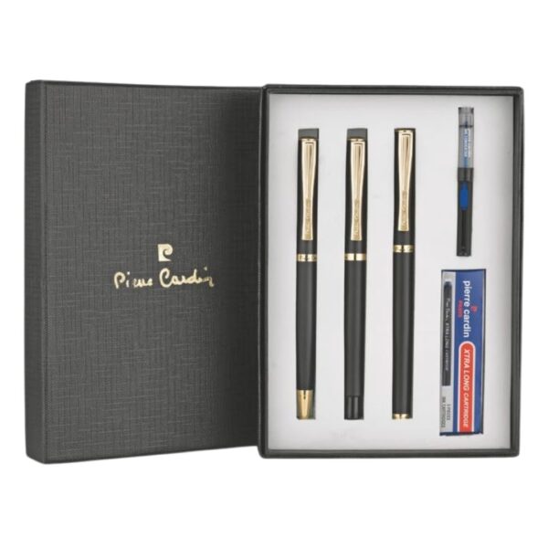 The Pierre Cardin Golden Eye Set with all three pens and accessories.