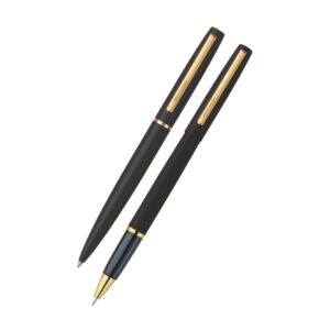 The Pierre Cardin Monza Matte Black Exclusive Ball Pen in its blister pack.