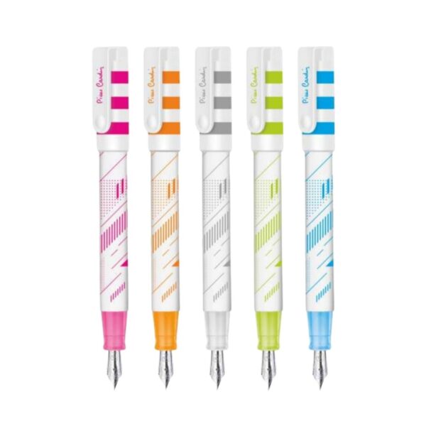 The Pierre Cardin PFE Fountain Pen showing its design and color.