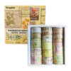 A set of 20 Wilderness Remains Vintage Washi Tapes showing various retro patterns and widths.