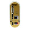 The complete set of the Zoox Gold A9 Fountain Pen, including cartridges and converter.