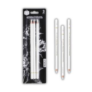 The White Charcoal Pencil - Set of 03 packaging.