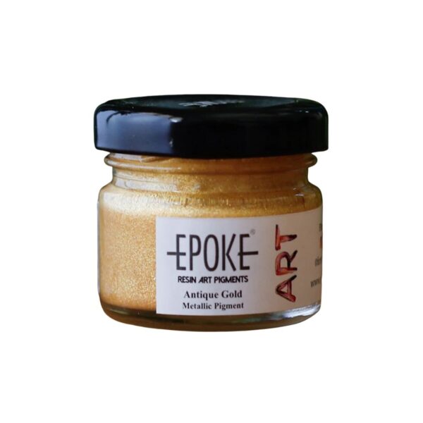 Epoke Antique Gold Metallic Pigment Paste 20gm container.