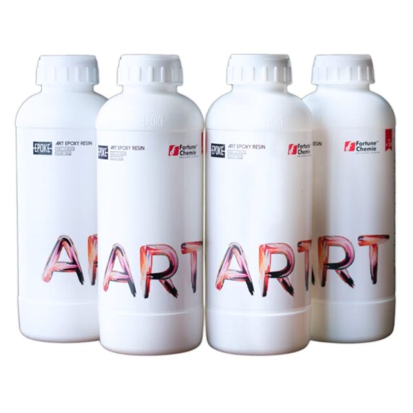 EPOKE Art Epoxy Resin Kit - 4kg box, showing both resin and hardener containers.