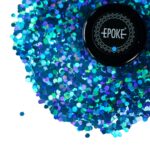 Epoke Blue Chunky Glitter 15 gms container.