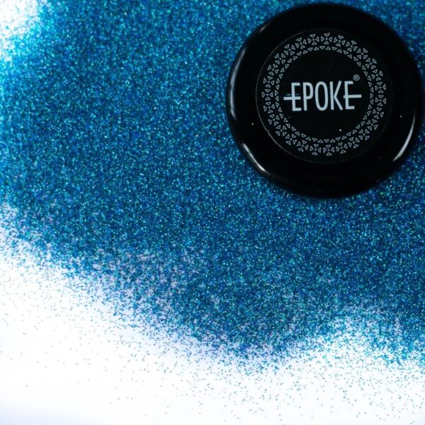 Epoke Blue Holographic Fine Glitter 15 gms container.