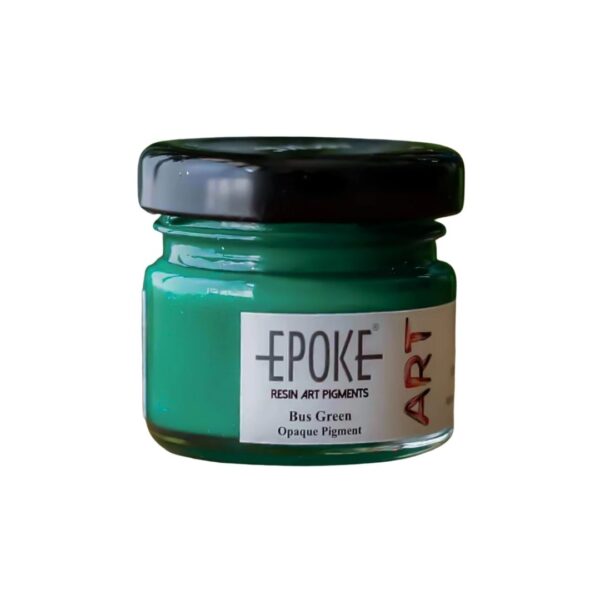 Epoke Bus Green Opaque Pigment Paste 25gm container.