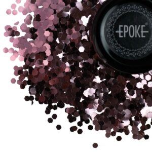Epoke Dusty Pink Chunky Glitter 15 gms container.