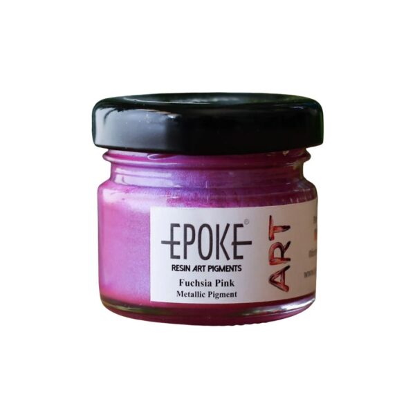 Epoke Fuchsia Pink Metallic Pigment Paste 20gm container.