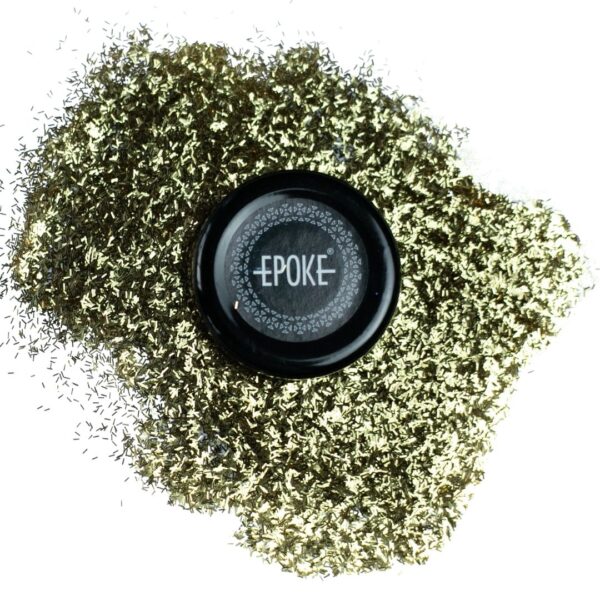 Epoke Gold Sticks Glitter 15 gms container.