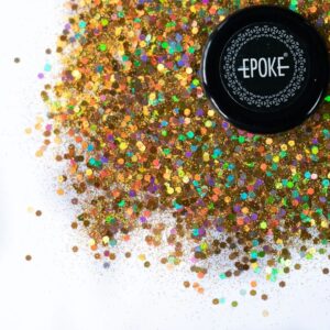 Epoke Gold Mix Glitter 15 gms container.