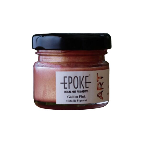 Epoke Golden Pink Metallic Pigment Paste 20gm container.