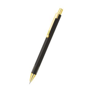 The Hauser COSMO Gold Metal Ball Pen showcasing its black and gold design.