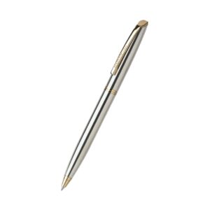 Hauser Dignity Steel Gold Ball Pen in its blister pack.