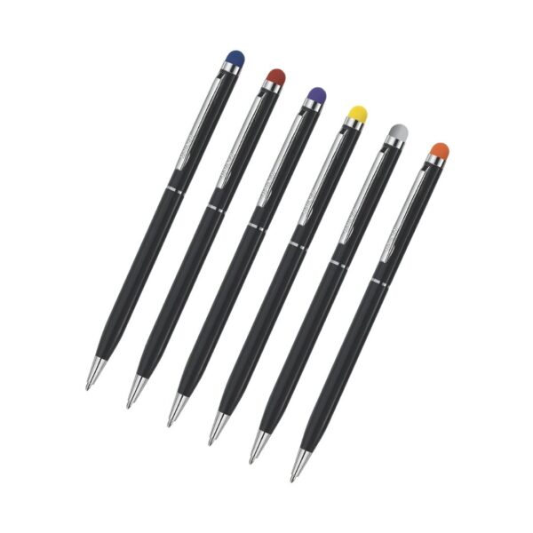 The Hauser Duet Stylus Ball Pen showcasing its pen and stylus ends.