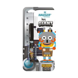 Hauser INX Giant Liquid Ink Fountain Pen in its blister pack with jumbo cartridges.