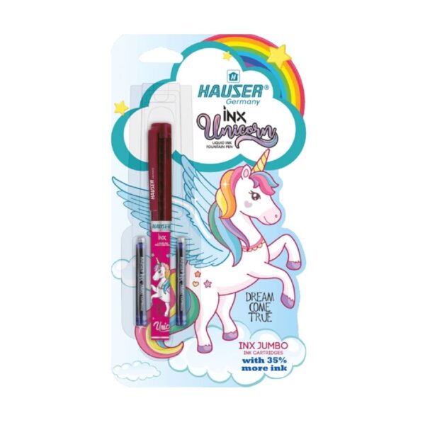 Hauser Inx Unicorn Fountain Pen in its packaging.