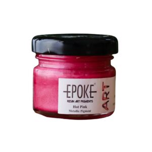 Epoke Hot Pink Metallic Pigment Paste 20gm container.