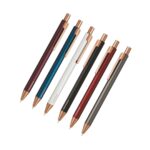 Hauser COSMO Designer Metal Ball Pen in its packaging, showcasing the rose gold accents.