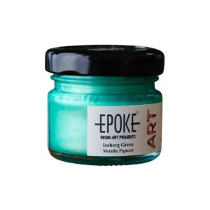 Epoke Iceberg Green Metallic Pigment Paste 20gm container.