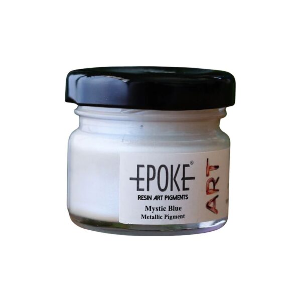 Epoke Mystic Blue Metallic Pigment Paste 20gm container.