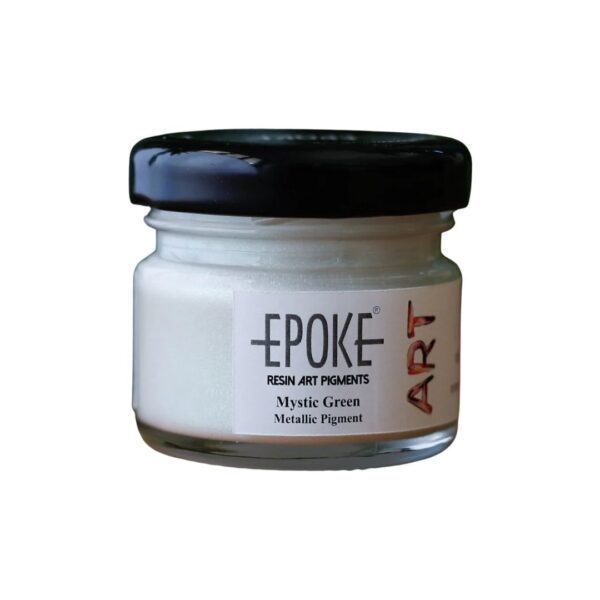 Epoke Mystic Green Metallic Pigment Paste 20gm container.