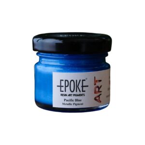 Epoke Pacific Blue Metallic Pigment Paste 20gm container.