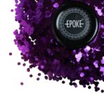 Epoke Purple Chunky Glitter 15 gms container.