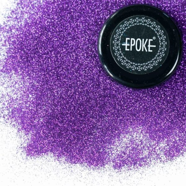 Epoke Purple Fine Glitter 15 gms container.