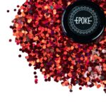 Epoke Red Chunky Glitter 15 gms container.
