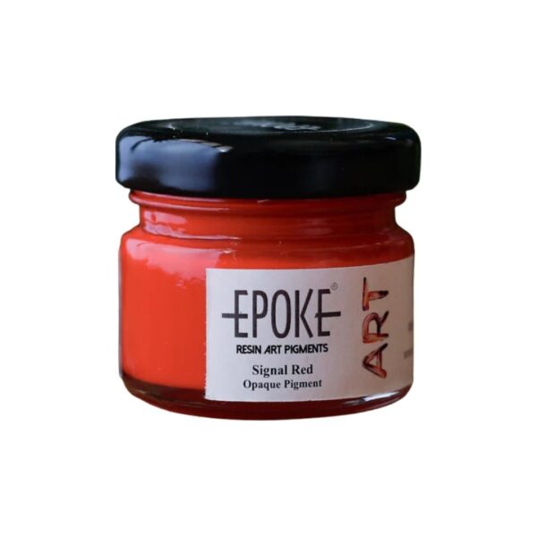 Epoke Signal Red Opaque Pigment Paste 25gm container.