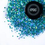 Epoke Teal Mix Glitter 15 gms container.