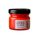 Epoke Translucent Neon Orange Pigment Paste 20gm container.