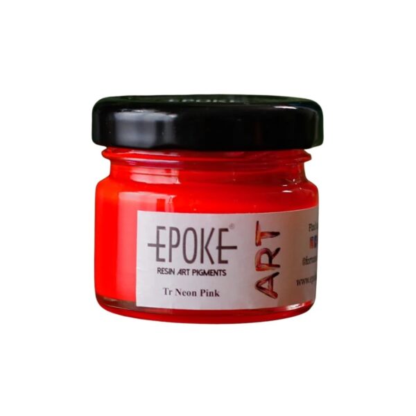 Epoke Translucent Neon Pink Pigment Paste 20gm container.