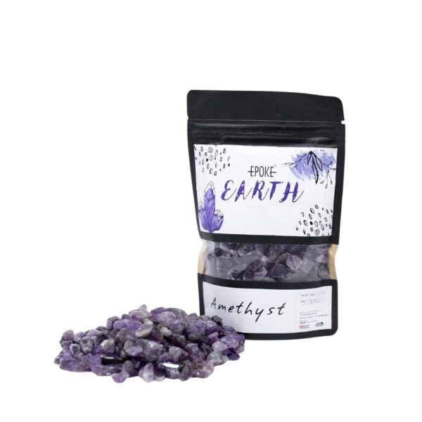A pile of EPOKE EARTH Amethyst Crystals - 250gm.