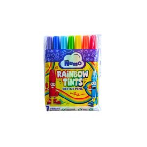Camlin Numo Rainbow Tints Sketch Pens - 7 Shades pack.