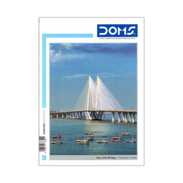 DOMS A4 Exercise Notebook – 200 Pages, Single Line Ruled