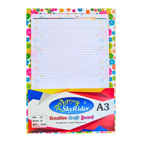 Sky Rider A3 Vertical File Paper 20-sheet pack.