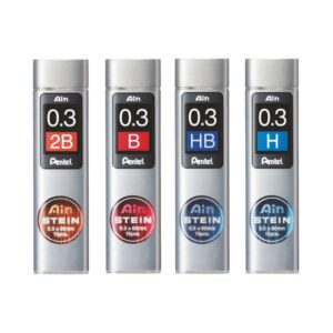Pentel AIN Stein 0.3mm mechanical pencil lead refills in a tube.