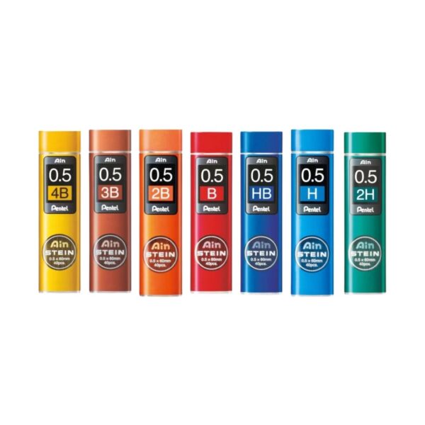 Pentel AIN Stein 0.5mm lead tube with swivel-top lid.