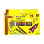Camlin Bi-Colours Crayons showing the 12 dual-ended oil pastel sticks.