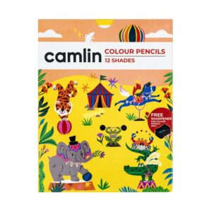 Camlin Colour Pencils - 12 Shades pack.