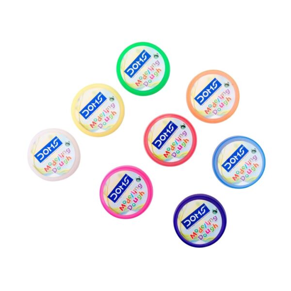 The 8 vibrant dough colors displayed side-by-side.