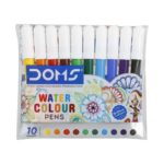 DOMS Water Colour Pens - 10 Shades pack.
